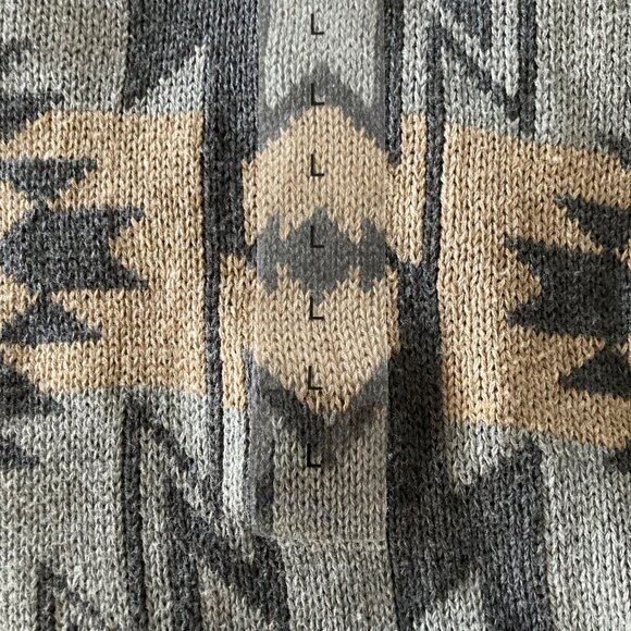 weatherproof brand men's crew neck sweater  size L  tan/grey  nwt - Picture 4 of 4